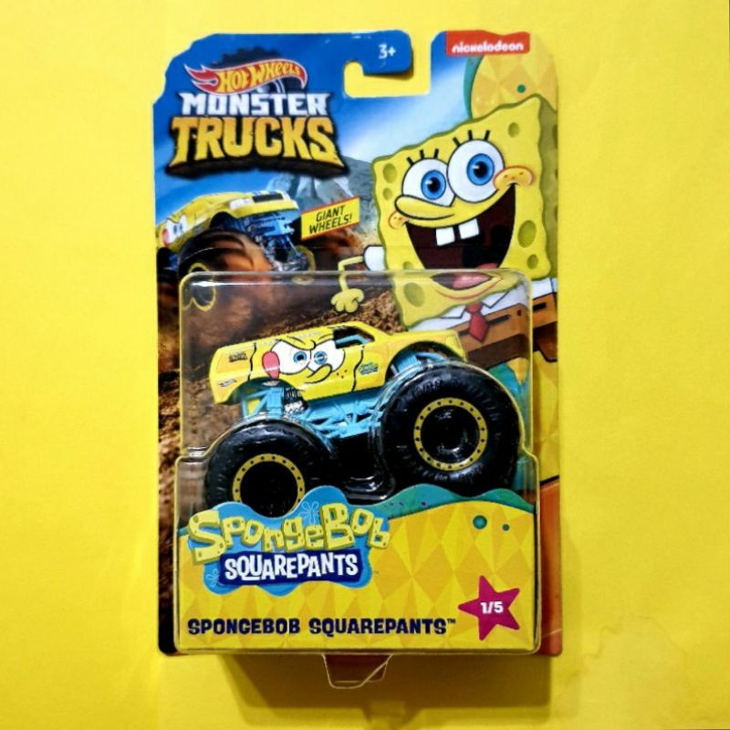 0HOT WHEELS MONSTER TRUCK SPONGEBOB SQUAREPANTS NICKELODEON | Shopee ...