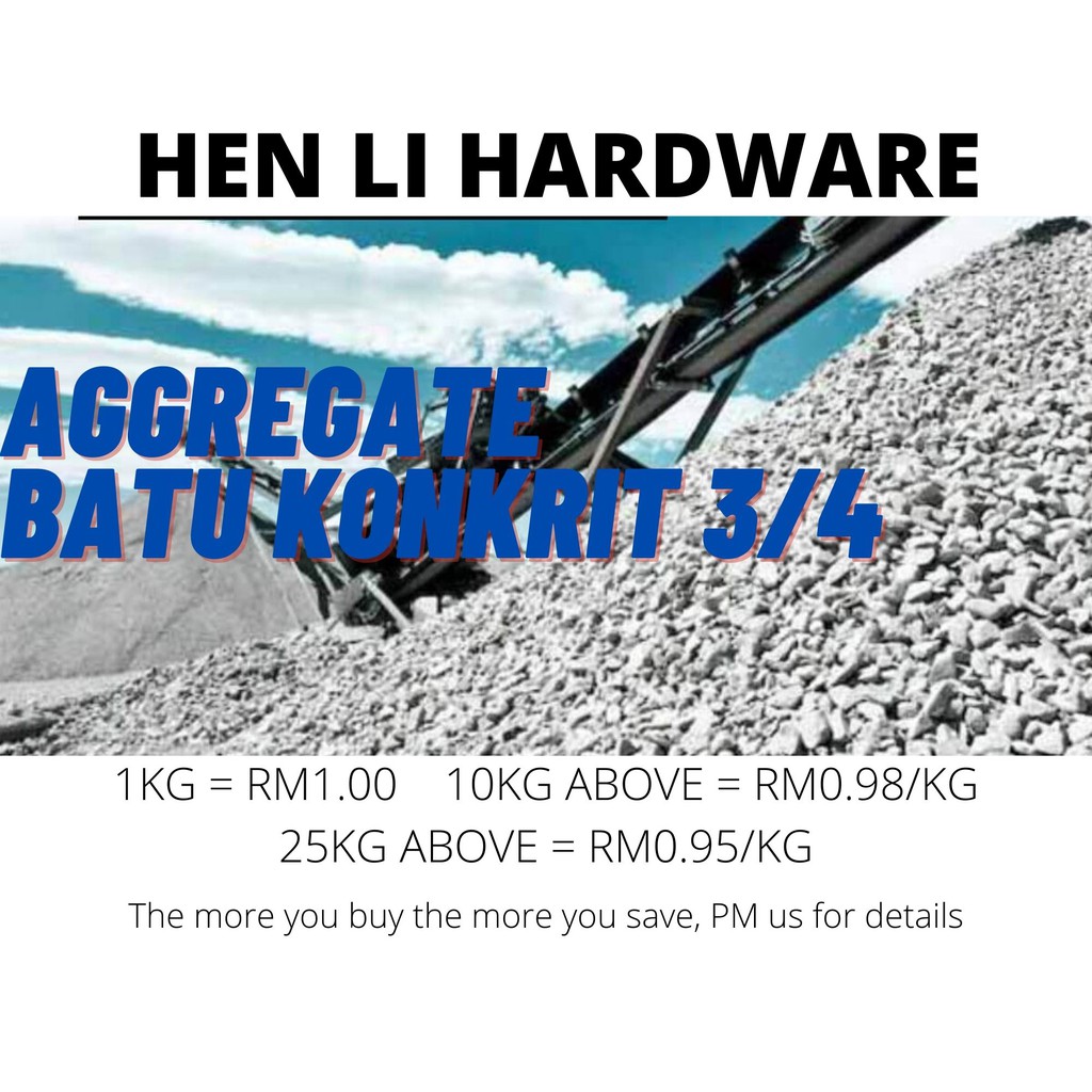 1kg Batu Konkrit Aggregate Batu 3 4 Wholesale Price Available