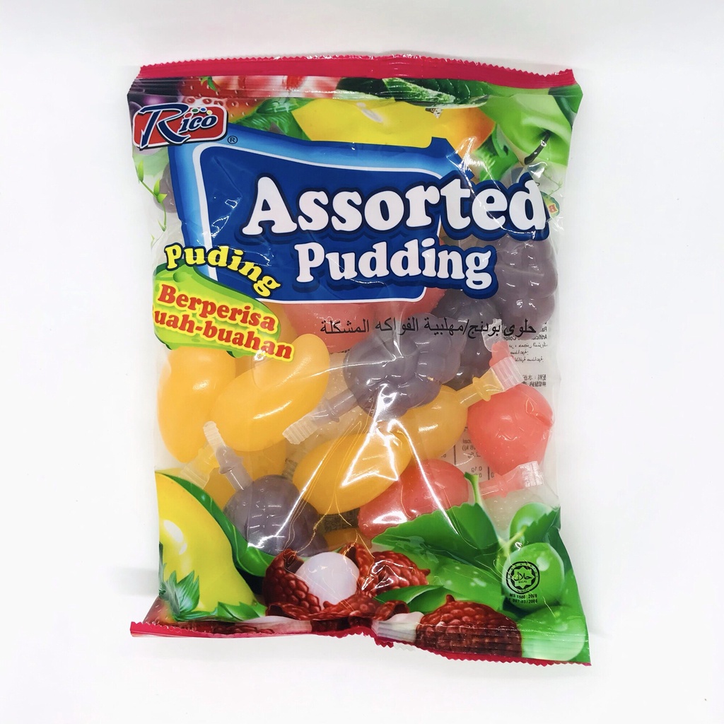 RICO Assorted Pudding/ Berperisa Buah-buahan/ Childhood memory/ 24pcs ...