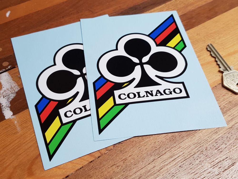[NEW] Colnago full color digital print cut shape logo sticker clear ...