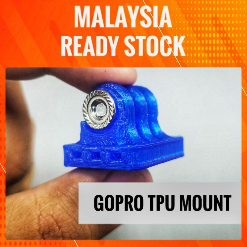 GoPro Mount Zip Tie Version For FPV Drone (3D Print TPU Material ...