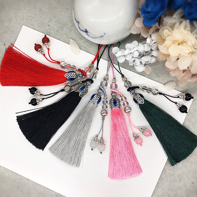 Ice Silk Tassel / Kalan Crown Alloy Tassel / Enamel Tassel /Chinese ...