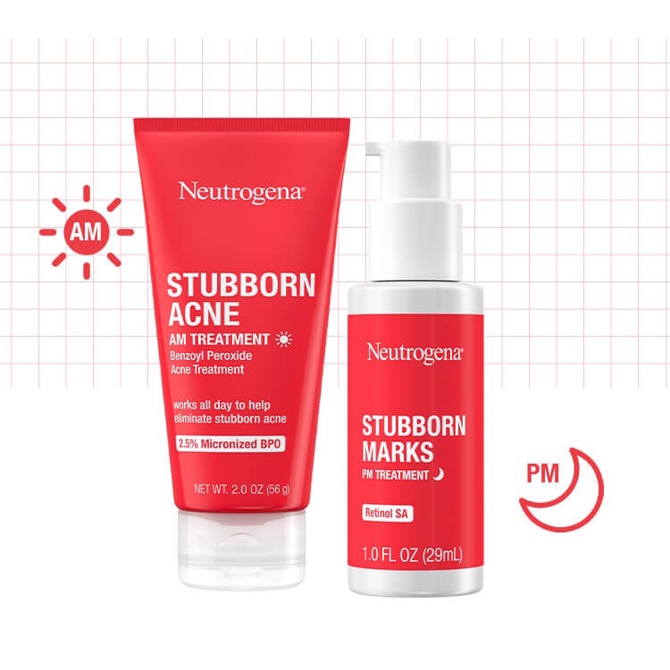 Neutrogena Stubborn Marks , post acne marks & uneven tone AM / PM