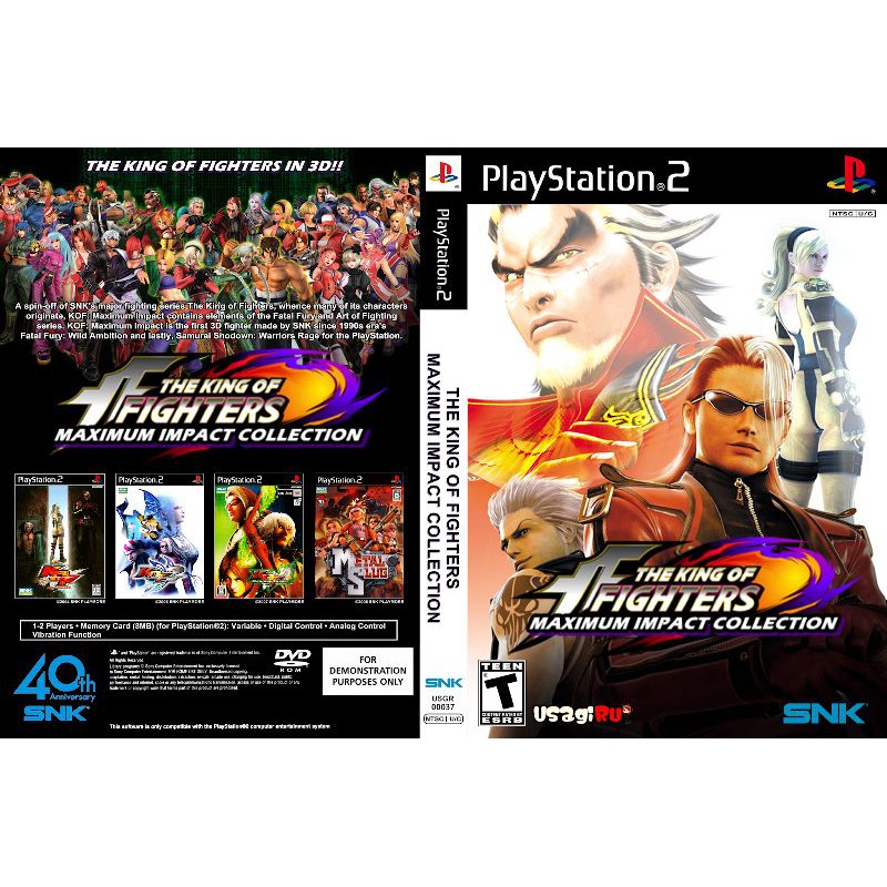 🔥PS2 CD DVD Games🔥 King Of Fighters Maximum Impact Collection [3 in 1 ...