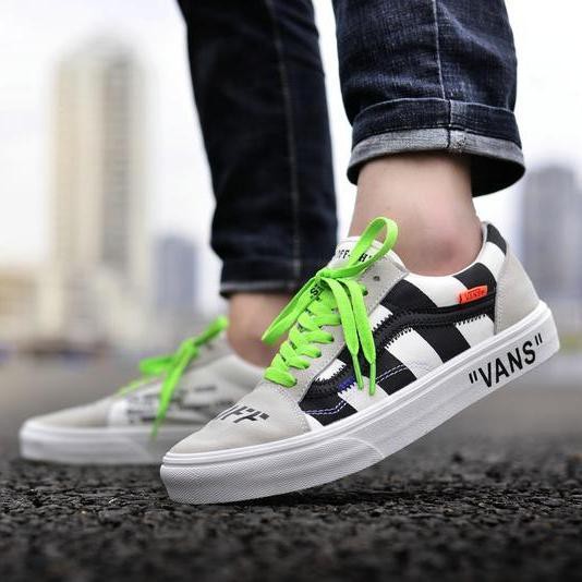 Off white x outlet vans old skool custom