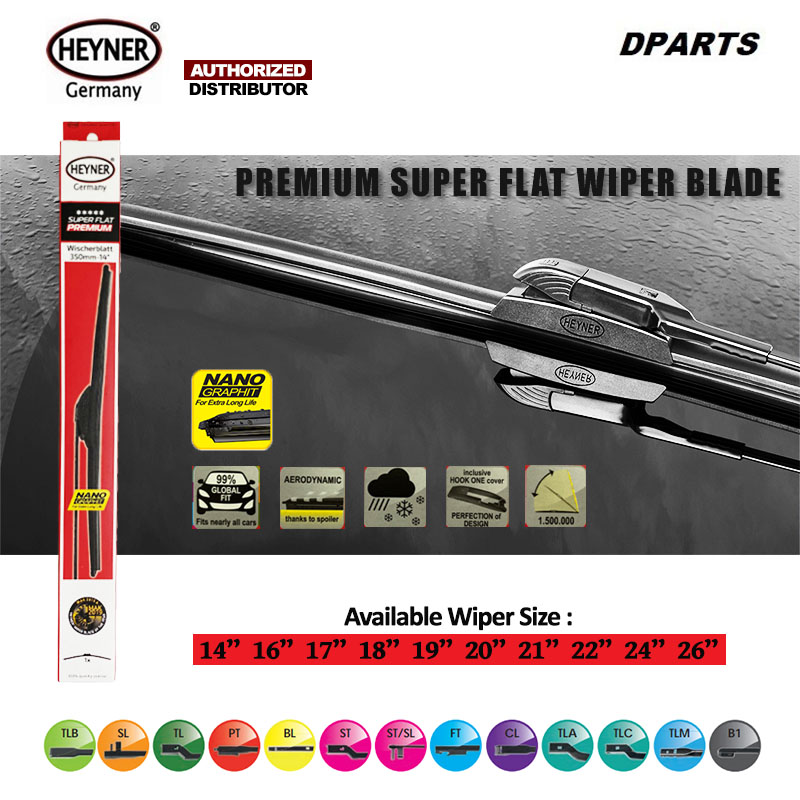 Original Heyner Super Flat Premium Wiper Blade ( Germany ) Bosch ...