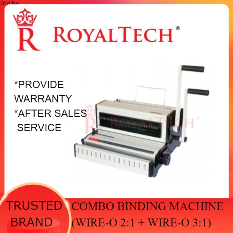 ROYALTECH Combo Binding Machine (WireO 21 +WireO 31) RTWW001