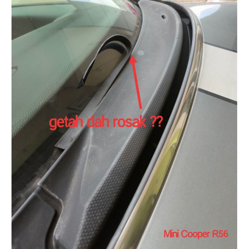 Mini Cooper R56 Windscreen Front Cover Rubber Replacement Shopee Malaysia