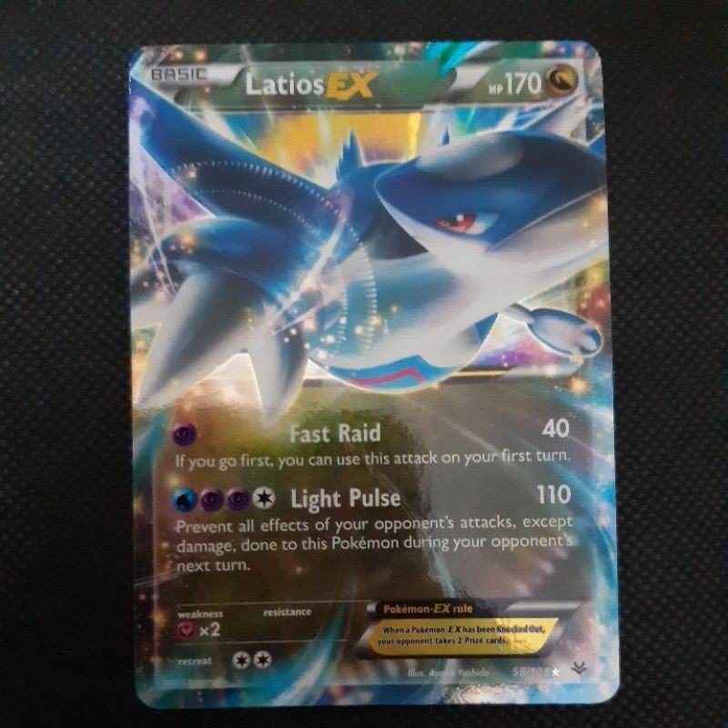 Pokemon Card TCG : Latios EX 58/108 -Ultra Rare 100% Original Pokemon Card  | Shopee Malaysia