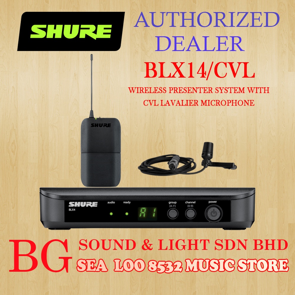 SHURE AUTHORIZED DEALER SHURE BLX14 CVL WIRELESS PRESENTER SYSTEM