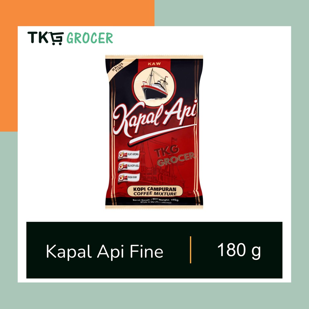 Kapal Api Serbuk Halus / Fine Coffee Mixture 180g | Shopee Malaysia