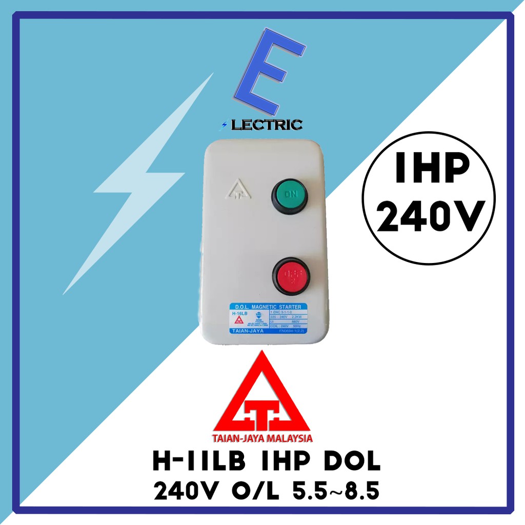 Taian Jaya H Lb H Lb Dol Magnetic Starter Hp V Hp V Hp V Hp V Hp V