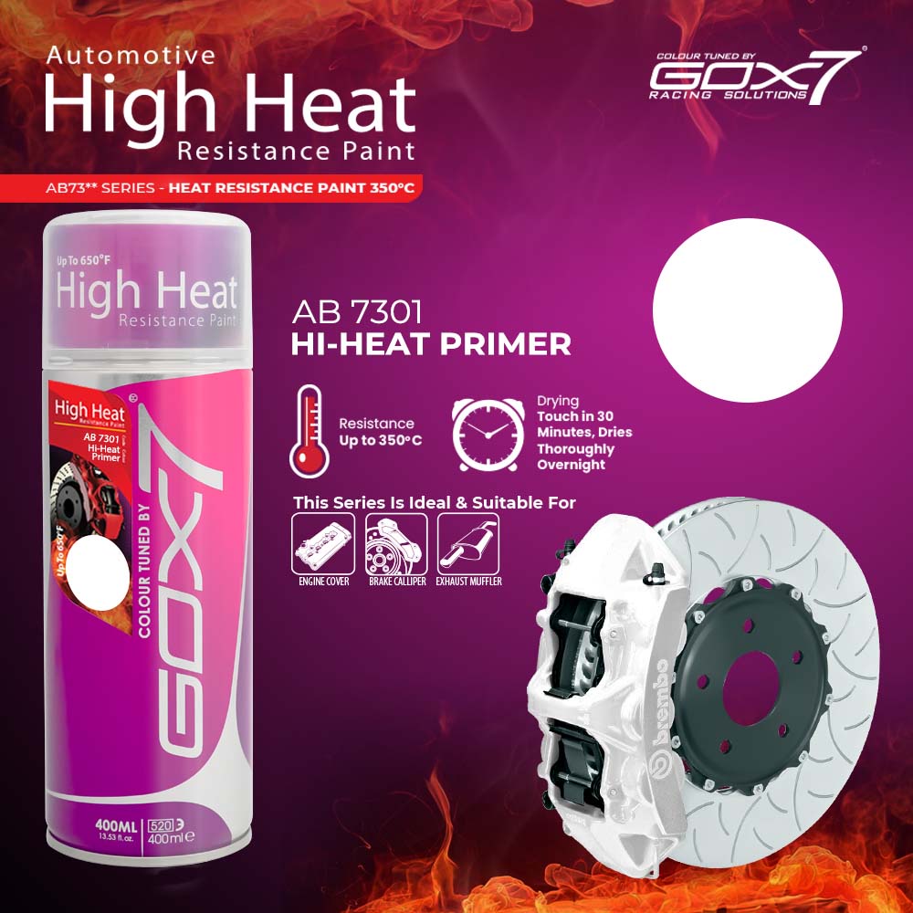 Gox7 High Heat Resistance AB7301 Hi Heat Primer (Undercoat Tahan Panas
