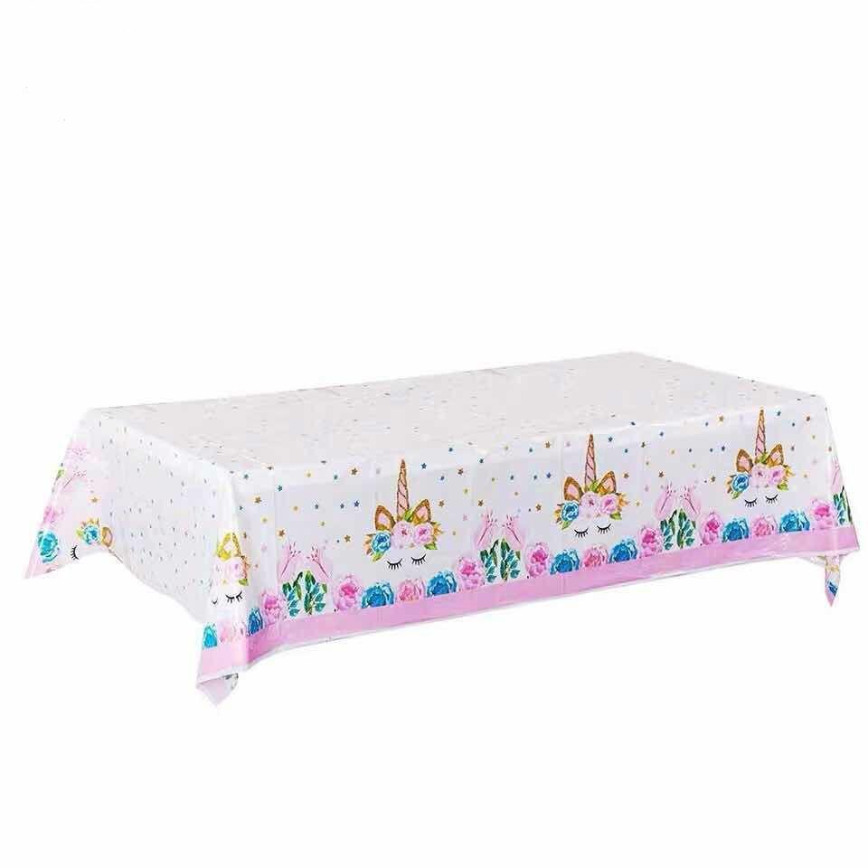 Unicorn table cover birthday supplies party decorations table cover
