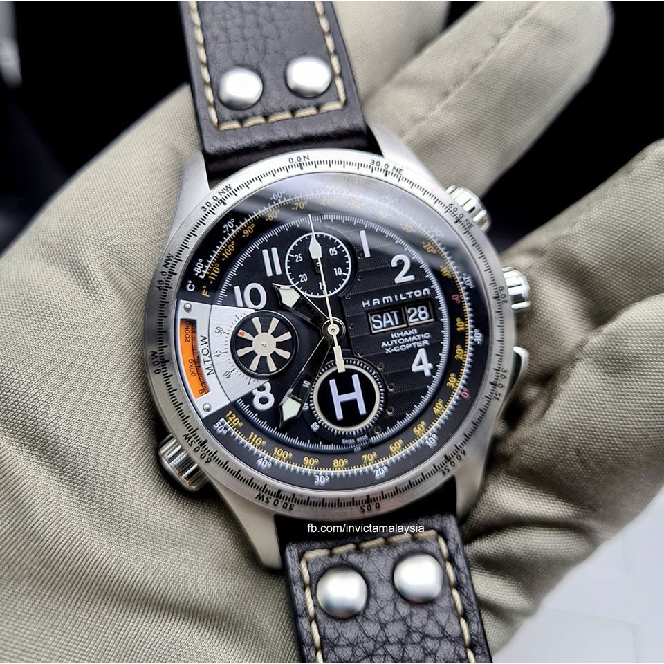 Hamilton Khaki Automatic Chronograph X Copter Valjoux 7750 Pre