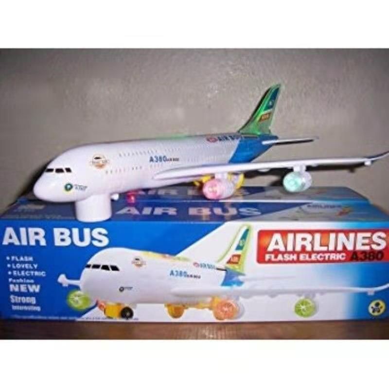Big Electric Airbus A380 Flashing Lights & Sound Shopee Malaysia