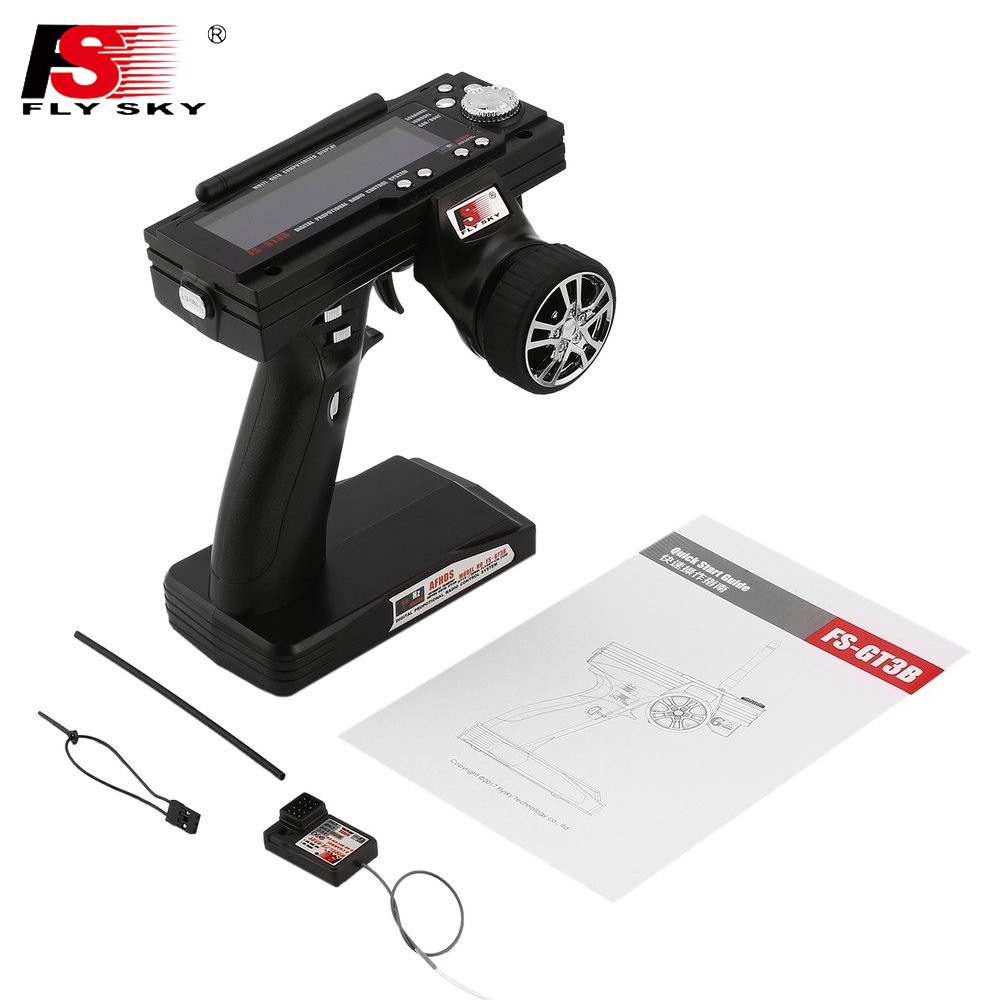Flysky FS-GT3B GT2B LCD Display 2.4G 3CH Radio Model Remote Control ...