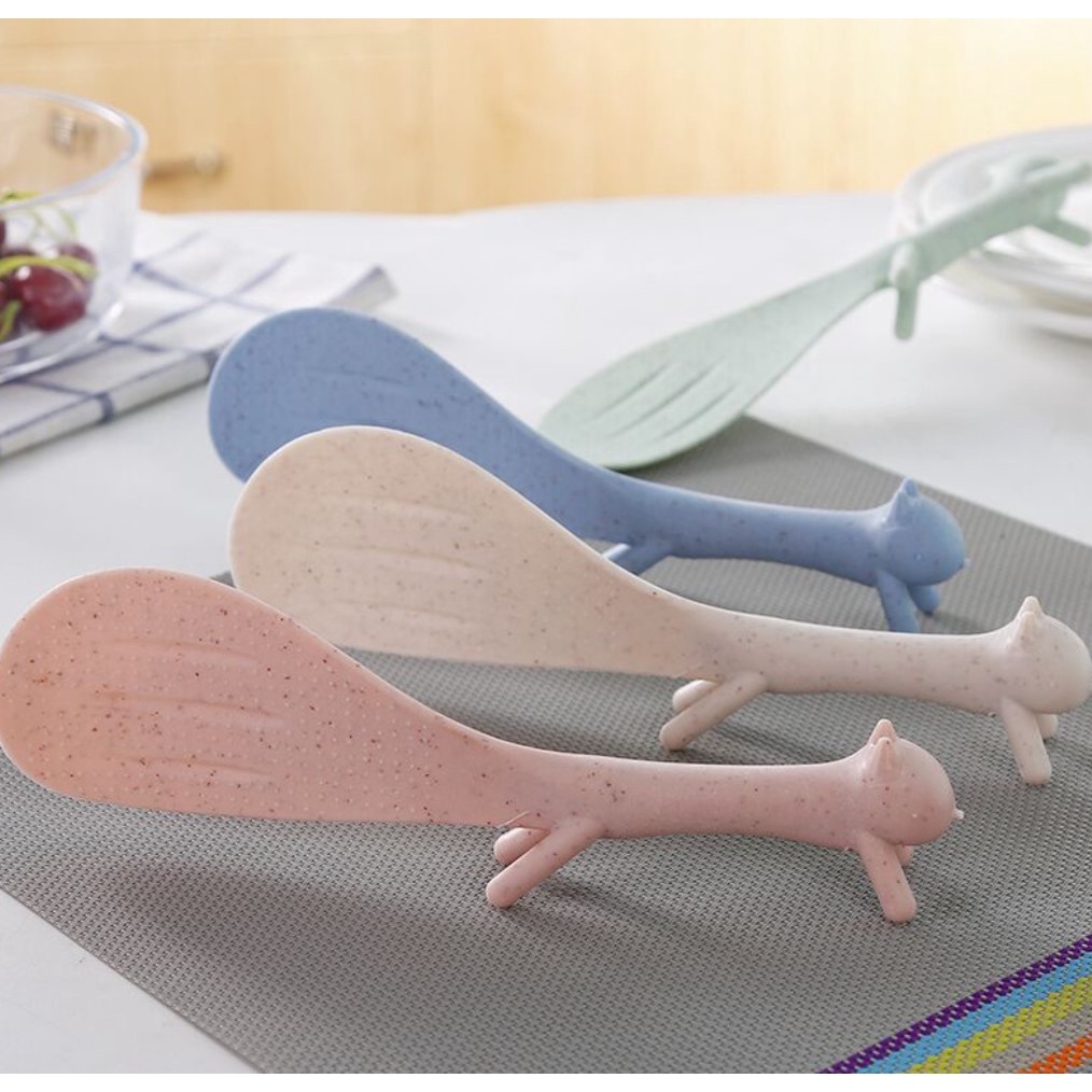 Vertical rice spoon creative plastic rice spoon rice cooker rice spoon ...