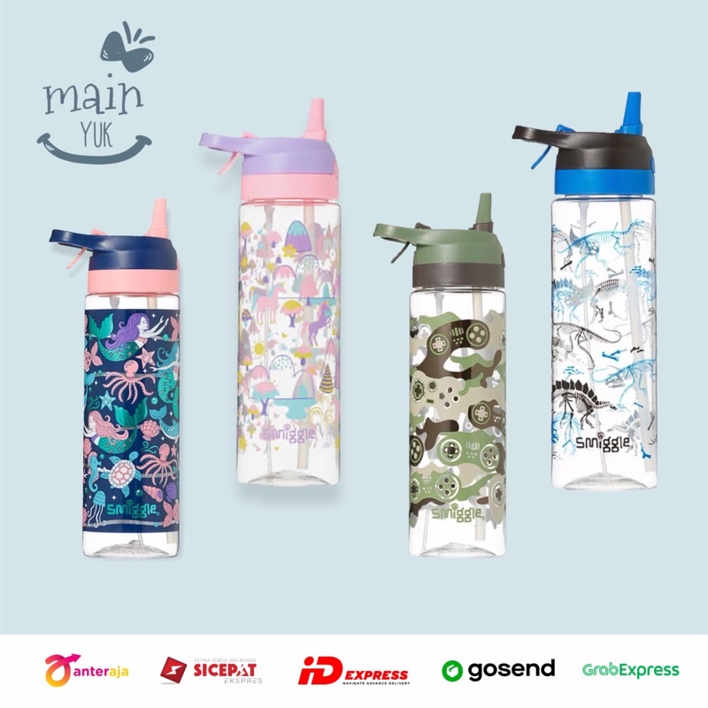 Mainyuk Smiggle Bottle Spritz Drink and Spray 700ml School Kids