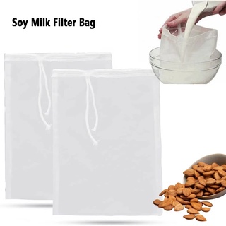 Soy Milk Wine Filter Bag Tea Coffee Oil Yogurt Juice Honey Filter Net Mesh  Kitchen Food Reusable Filter Bags Strainer