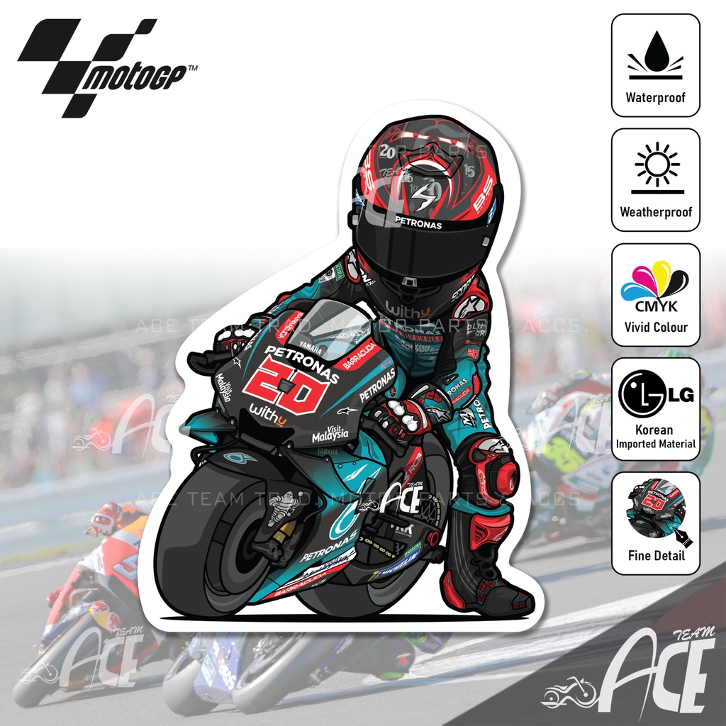 [NEW] Moto GP Sticker Yamaha Fabio Quartararo Petronas Yamaha SRT Team ...