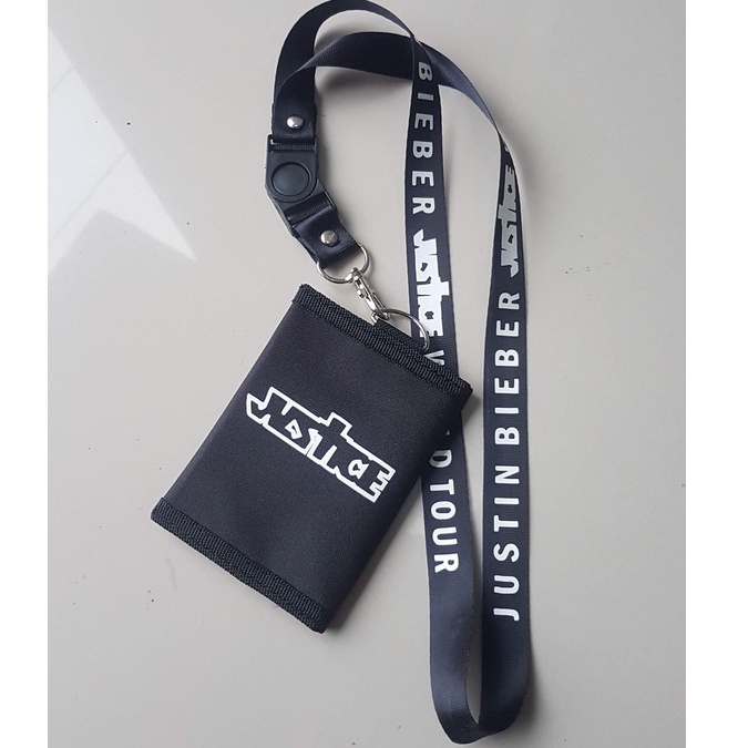 Justice JUSTIN BIEBER WORLD TOUR WALLET HANGING WALLET/Card WALLET