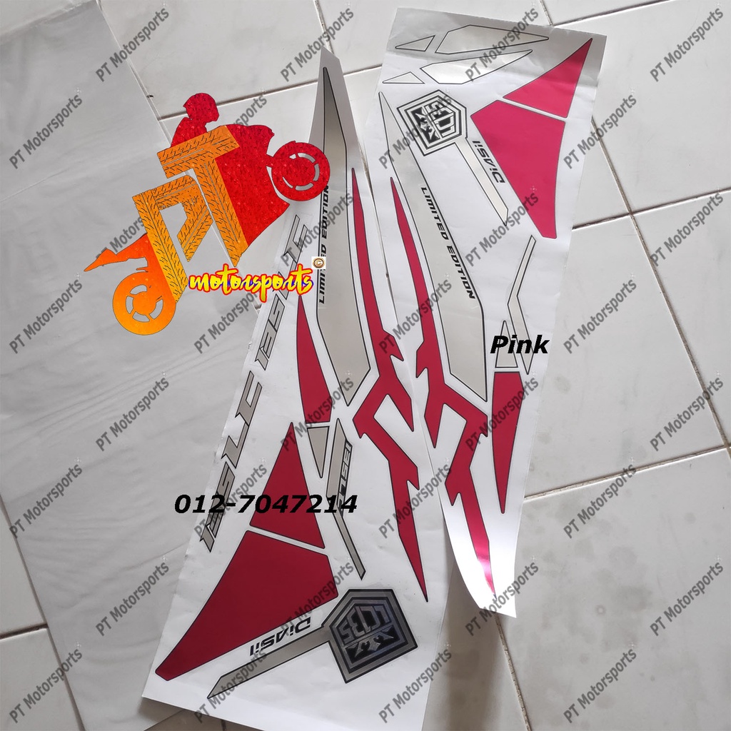 Yamaha LC 135 New Cover Set Nardo Grey Sticker Chrome Gold Red Sky Blue ...