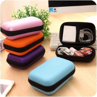 Mini Zipper Hard Headphone Case Portable Earbuds Pouch box