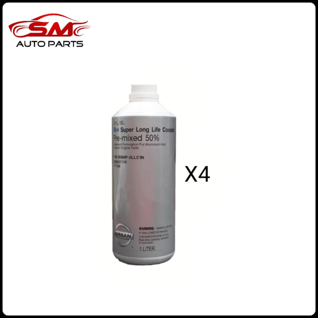 Original NISSAN Super Long Life Coolant Pre-mixed 50% Blue ( 1 Liter X