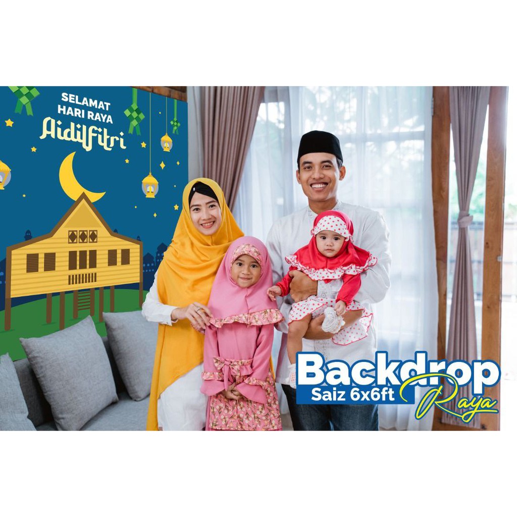 BACKDROP RAYA 6X6KAKI KALIS AIR | Shopee Malaysia
