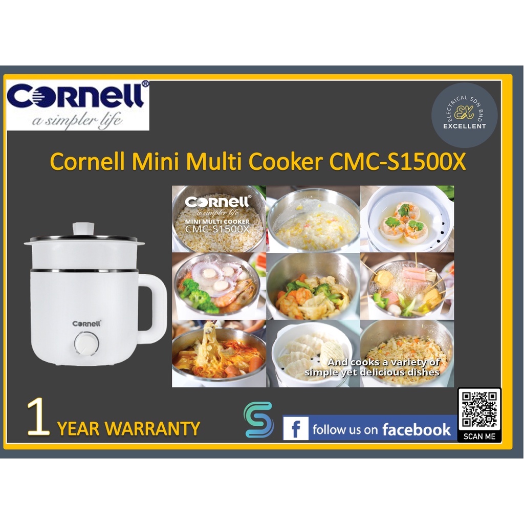 Cornell 1.5L Mini Multi Cooker CMCS1500X / CMCS1500X ( Egg Steamer