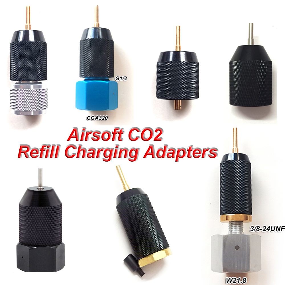 Airsoft CO2 Refill Charging Adapter Adaptor to Paintball Tank