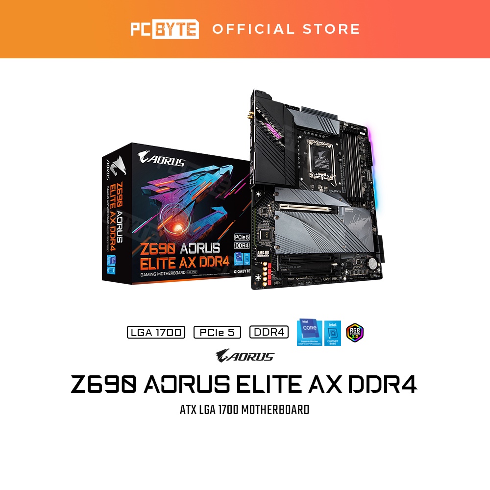 Gigabyte Z690 Aorus Elite Ax Ddr4 Atx Motherboard Shopee Malaysia