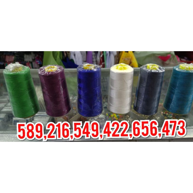 (Full Color) Benang Jahit Dolphin 4000m Spun Polyester (1 Pcs) / Spun ...