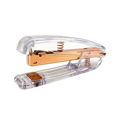 SS Transparent Rose Gold Stapler Aesthetic Stapler Stationery | Shopee ...