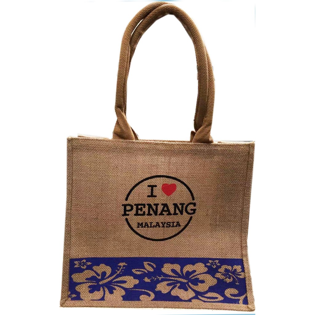 🔥Ready JUTE BAG PENANG HERITAGE LADY GUNNY BAG/100