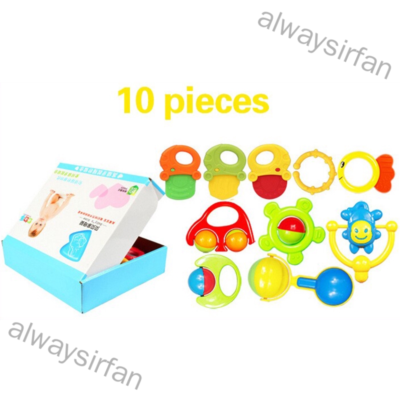 alwaysirfan 6 Pieces 10 Pieces or 14 Pieces of Newborn Baby Bell Toy