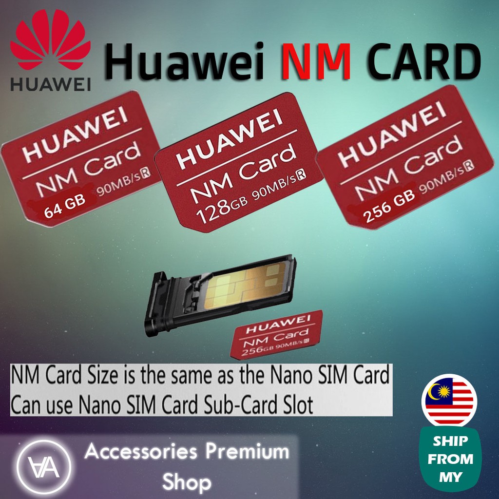 ( Ready Stock !!! ) Huawei NM Memory Card 64GB / 128GB /256GB 90Mbps