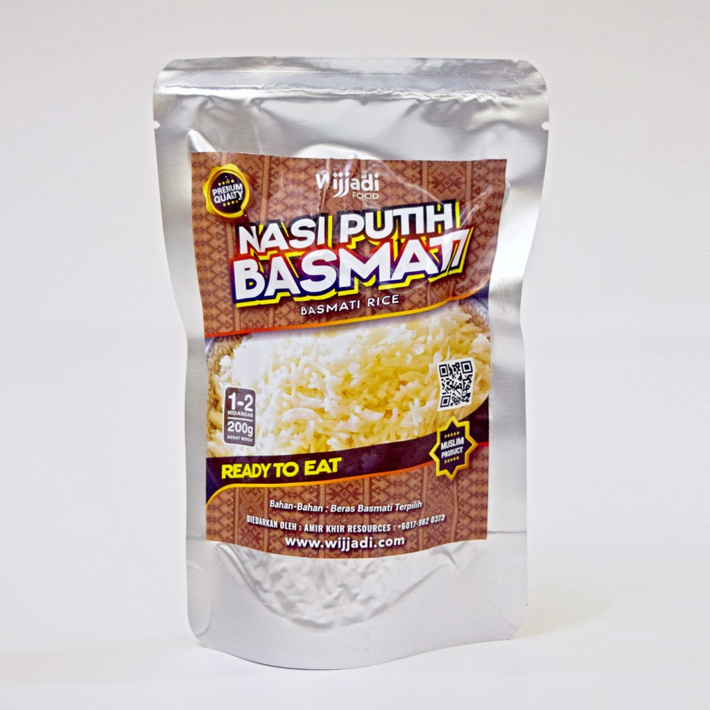 Nasi Putih Basmathi Sedia Dimakan Ready to Eat MRE Preps Travel ...