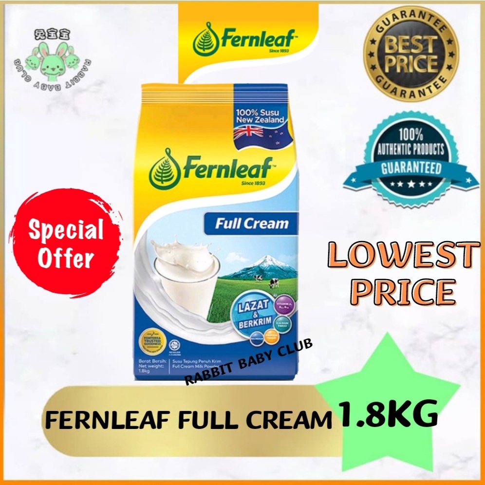Fernleaf Full Cream Milk Powder (1.8kg) Shopee Malaysia