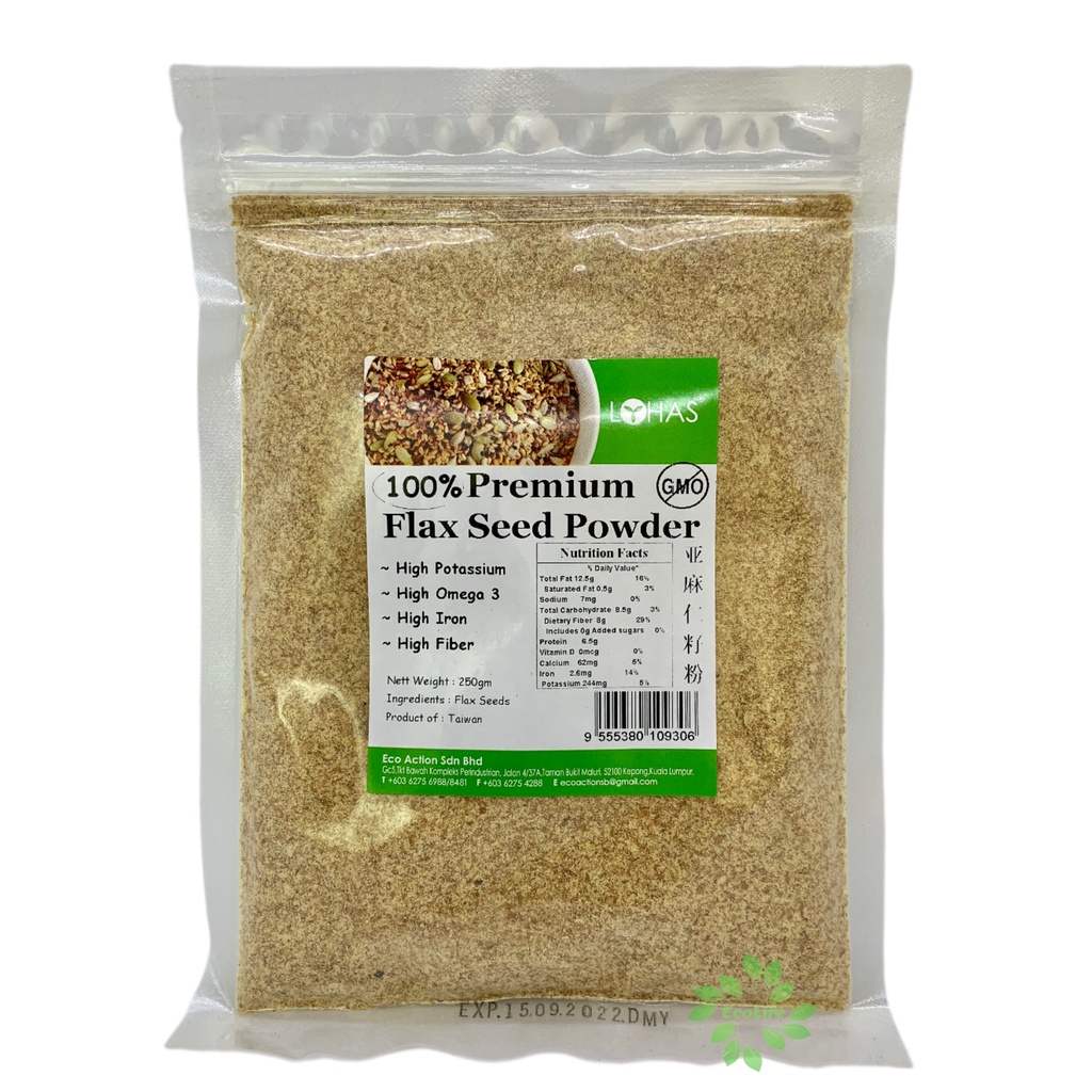 Lohas 100 Premium Flaxseed Powder 250g 亚麻籽粉 Shopee Malaysia