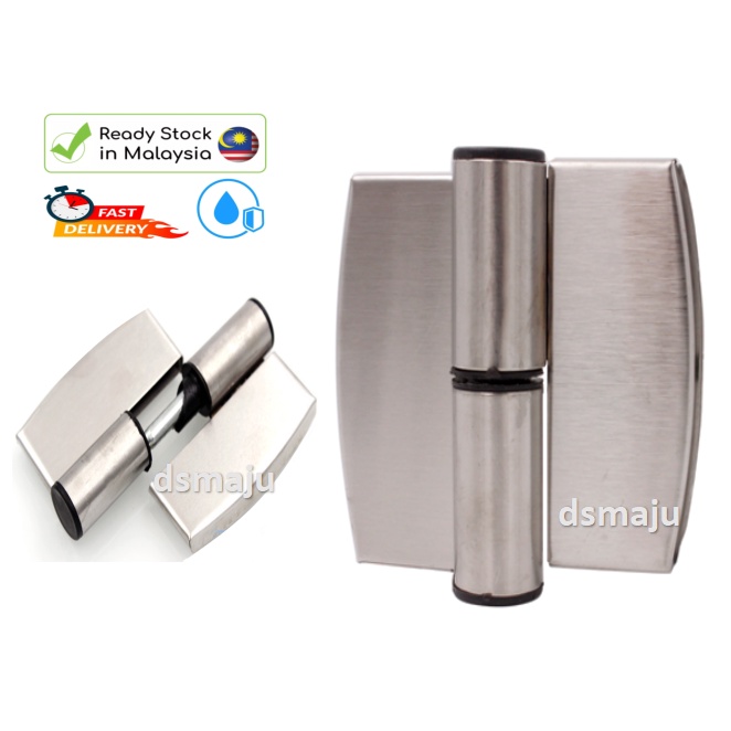 Partition Hinges Toilet Door Hinges Stainless Steel Flat Auto Close Door Hinges 1PC Ensel Pintu