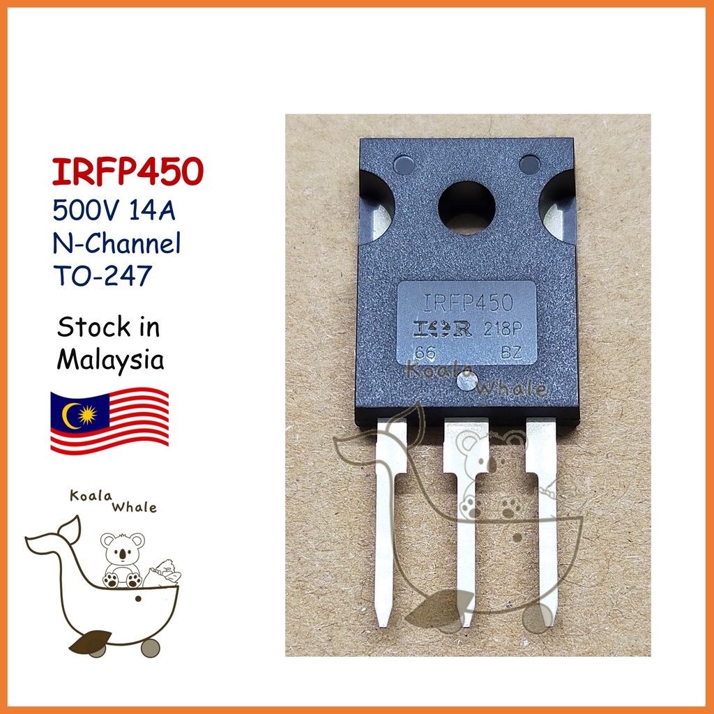 IRFP450 IRFP450N IRFP450PBF MOSFET 500V 14A N-Channel TO-247 | Shopee ...