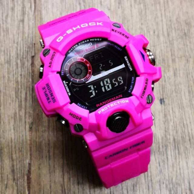 LIMITED EDITION G SHOCK RANGEMAN WITH AUTOLIGHT WATCH PINK