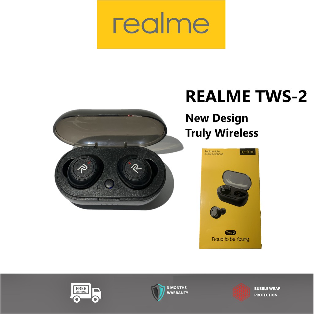 REALME TWS 2 Wireless Earbuds With Charging Dock ship from