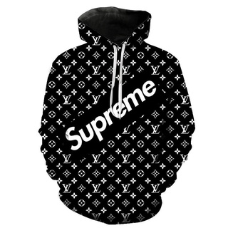 Sudadera supreme discount louis vuitton negra