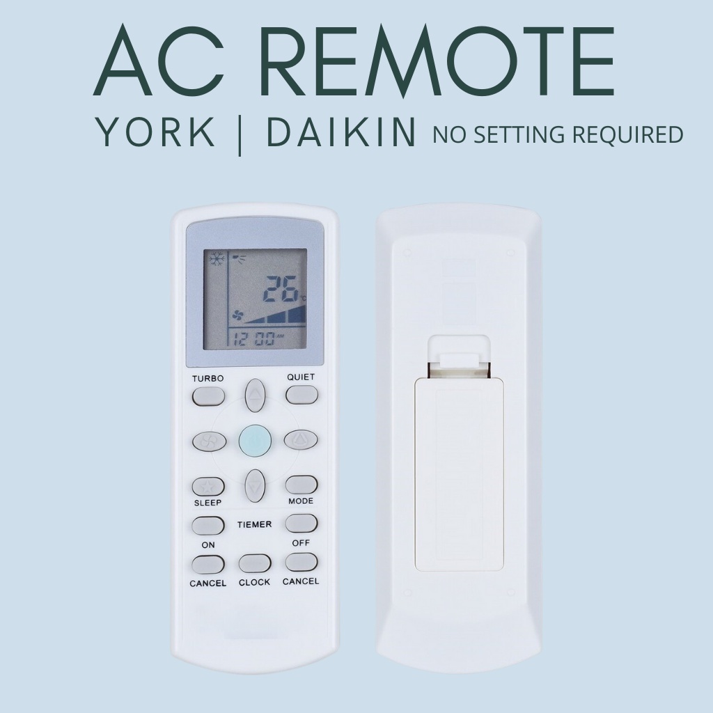 DAIKIN YORK ACSON AIR CONDITIONER REMOTE CONTROL Shopee Malaysia