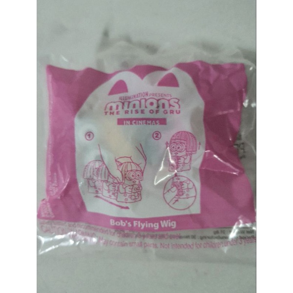 Mcdonald Happy Meal Minions The Rise Of Gru Bob S Flying Wig Shopee