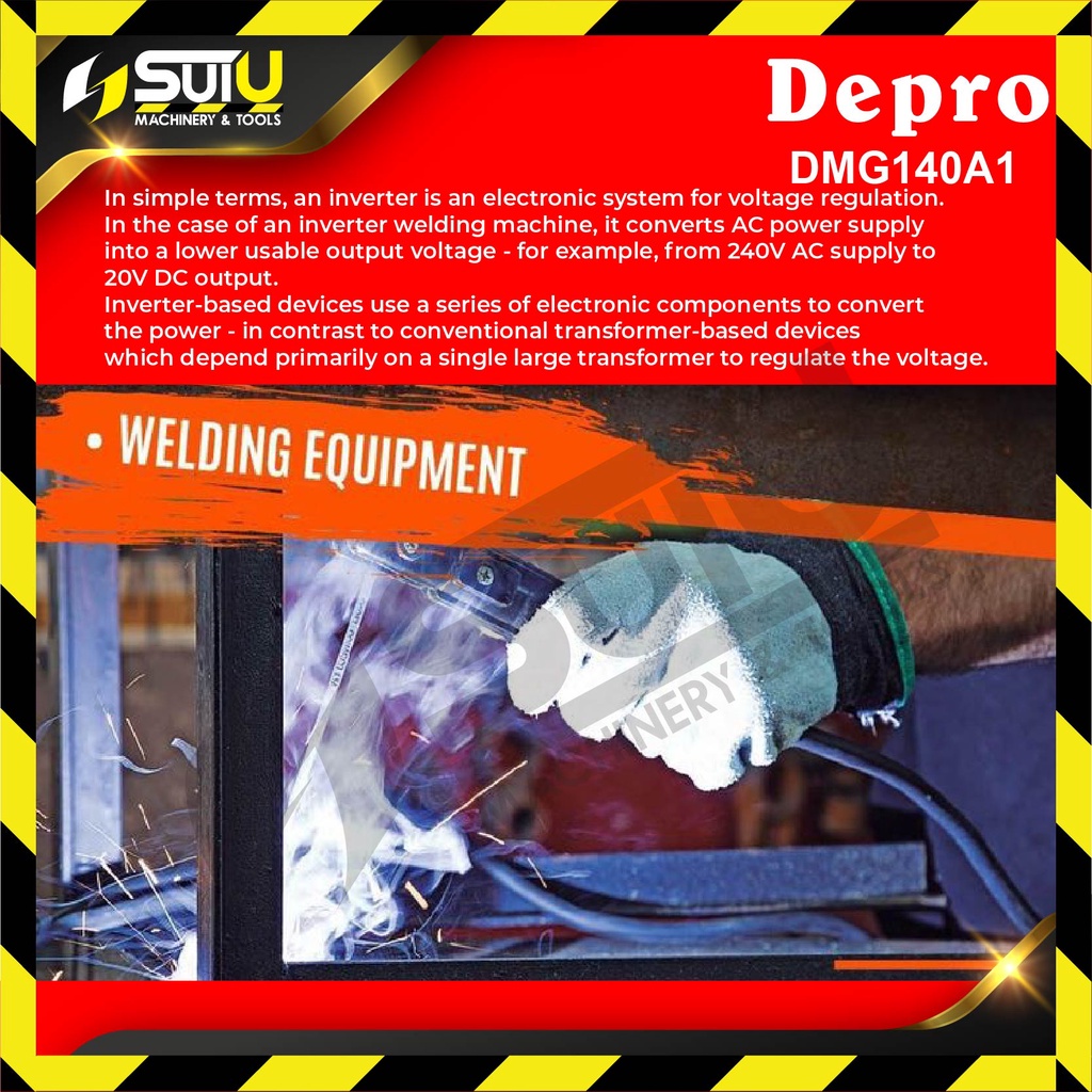 DEPRO / DSV DMG140A1 / AMG140 Gasless MIG / MMA 2IN1 Inverter Welding ...