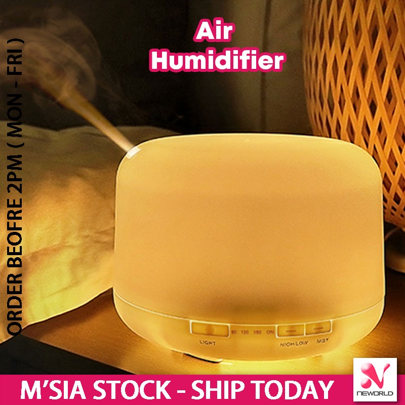 𝟰𝟱° 𝗙𝗢𝗚𝗚𝗜𝗡𝗚 》500ml Air Purifier Humidifier Ultrasonic Aroma Essential